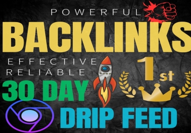 Speed up your ranking using 300+ Strong Backlinks