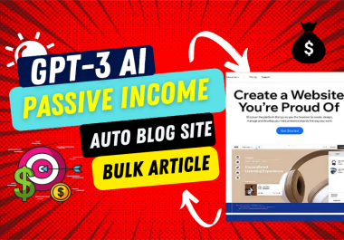 I will publish 100 to 1k ai articles with wp auto blogging by gpt3