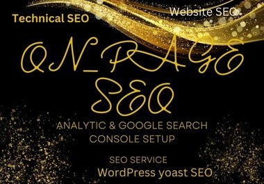 I will do on page SEO optimization and solve technical wordpress issues