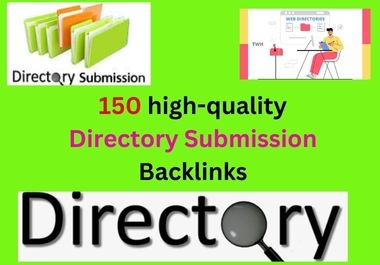 I will do 150 dofollow web directory submissions,  manually