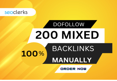 200 Mixed High Authority Profiles Backlinks SEO Link Building
