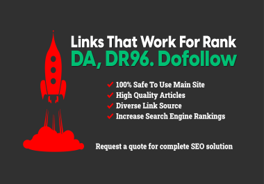 20 Dofollow SEO Backlinks From DA,  DR96 Sites,  Links That Work for Rank