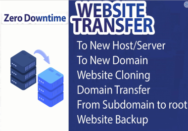 I will move your website to a new Host or Domain