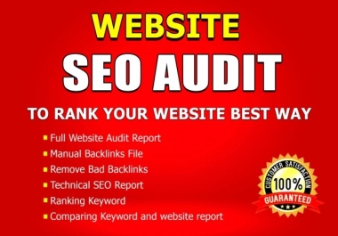 Detailed SEO audit report with a long term action plan to rank high