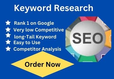 I will provide best 20 profitable keyword research and 2 competitor analysis service