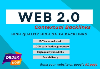 I will create powerful web 2.0 backlinks for your website