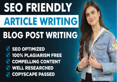 I will write 5 articles with 1500 words with SEO Optimization