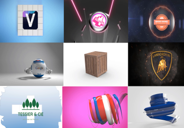 I will create 3 logo animation with your logo