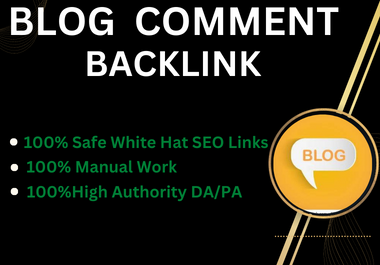 I will create 100 Dofollow blog comment backlinks on High authority site