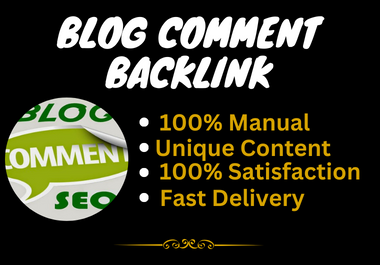 Build 500 blog comment backlinks in high authority blog posting site