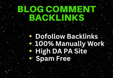 I will create 100 SEO blog post comment backlinks in high authority site