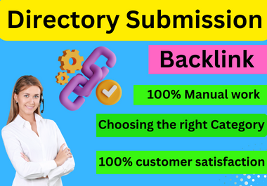 Build 100 directory submission for business listing local SEO providing link building