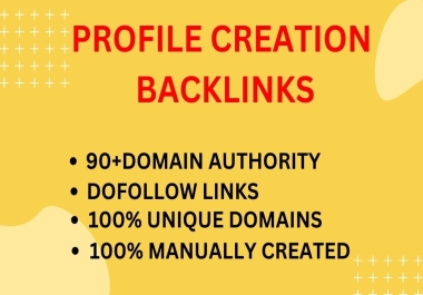 I will Provide 200 HQ social media or profile backlinks Complete Profile setup