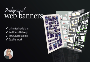 I will design professional web banners and ads for your website