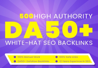 I Will Do 500 High DA Authority Backlinks for Google Rankings via SEO Link Building