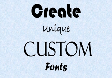 Design a unique custom font in a day
