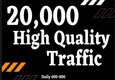 Boost your Website to high ranking with 20000 organic website traffic