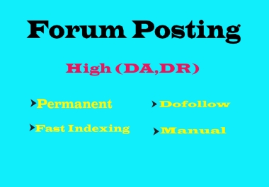 I Will Provide 50 Forum Posting SEO Backlinks for Your Website Ranking