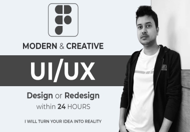I will create a professional UI UX design for your website,  uiux wireframe
