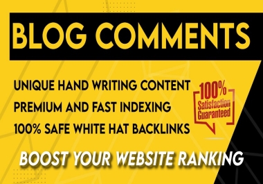 I Will Create 160 Blog Comments High Quality Backlinks for Your Website