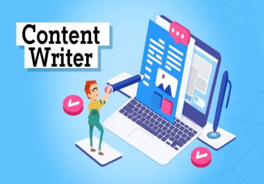 I will write authentic articles,  blogs and other contents for you from scratch.