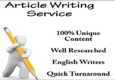 I Will Write 2× 1200 Words Top Quality Article On Any Topic