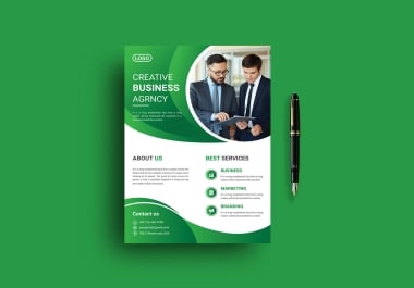 I will design a one page full color flyer