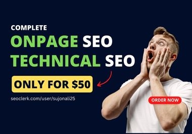 I will provide complete on page SEO optimization and technical audit onpage website