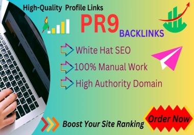 I will manually provide 90 best Pr9 backlinks from high authority SEO backlinks