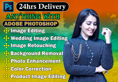 I will do high quality photo image editing,  retouching,  photo enhancement and background removal