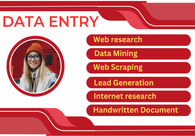 Virtual assistant,  Data entry, web research and data collection