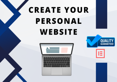 I will create your personal portfolio website using wordpress