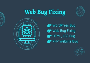 I will fix wordpress bugs,  responsive bugs,  web issues,  edit,  update
