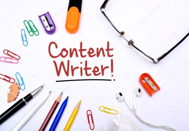 High quality content writing - I do research before writing