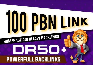 Get Fast Rank Website With 100 PBN DR50+ Homepage Dofollow SEO Backlinks