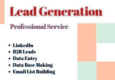 I am a Lead generation & Data Entry Expert