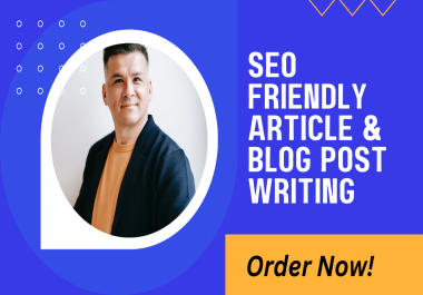 I will write seo friendly 800 words blog & article on your topic