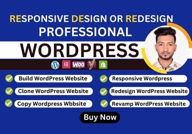 I will redesign,  copy,  clone wordpress website and landing page design