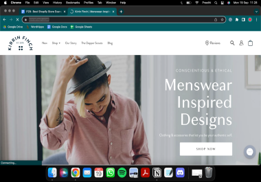 I will create one product shopify store