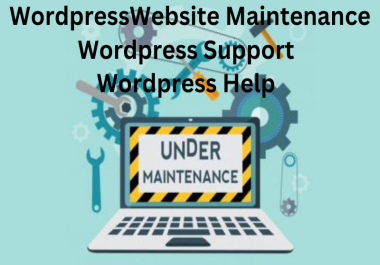 Professional wordpress maintenance,  support help and customized