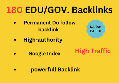 I will do 180 high-authority edu backlinks,  for the USA,  UK,  and any country backlinks link building