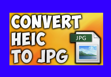 I will convert 100 HEIC photos or files to JPG or PNG in minutes
