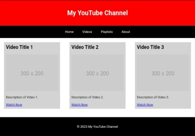 Create your YouTube website with me