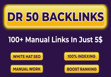Manual High DR 50+ SEO Link Building for Organic Growth