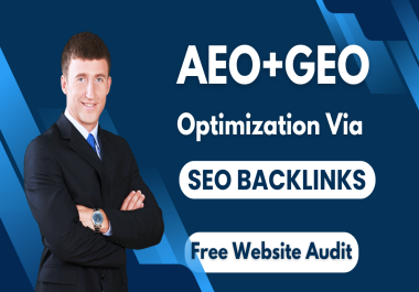 I will do generative engine optimization via high da seo backlinks