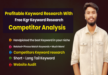 I will do profitable SEO keyword research for your niche and competitor analysis