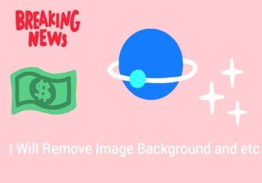 I will remove image background and resizing