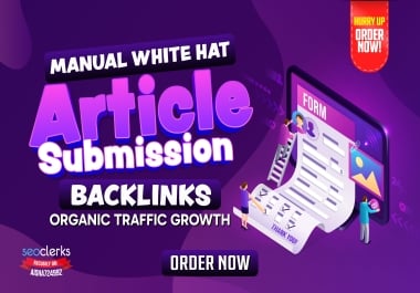 Get Full Powerful 25 Article Submission High DA Domains
