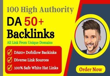 i will do high quality dofollow SEO backlinks,  high DA authority link building services