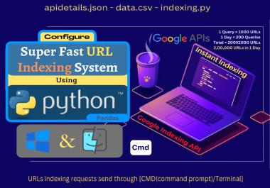Setup an Instant Google Indexing API using a Python script